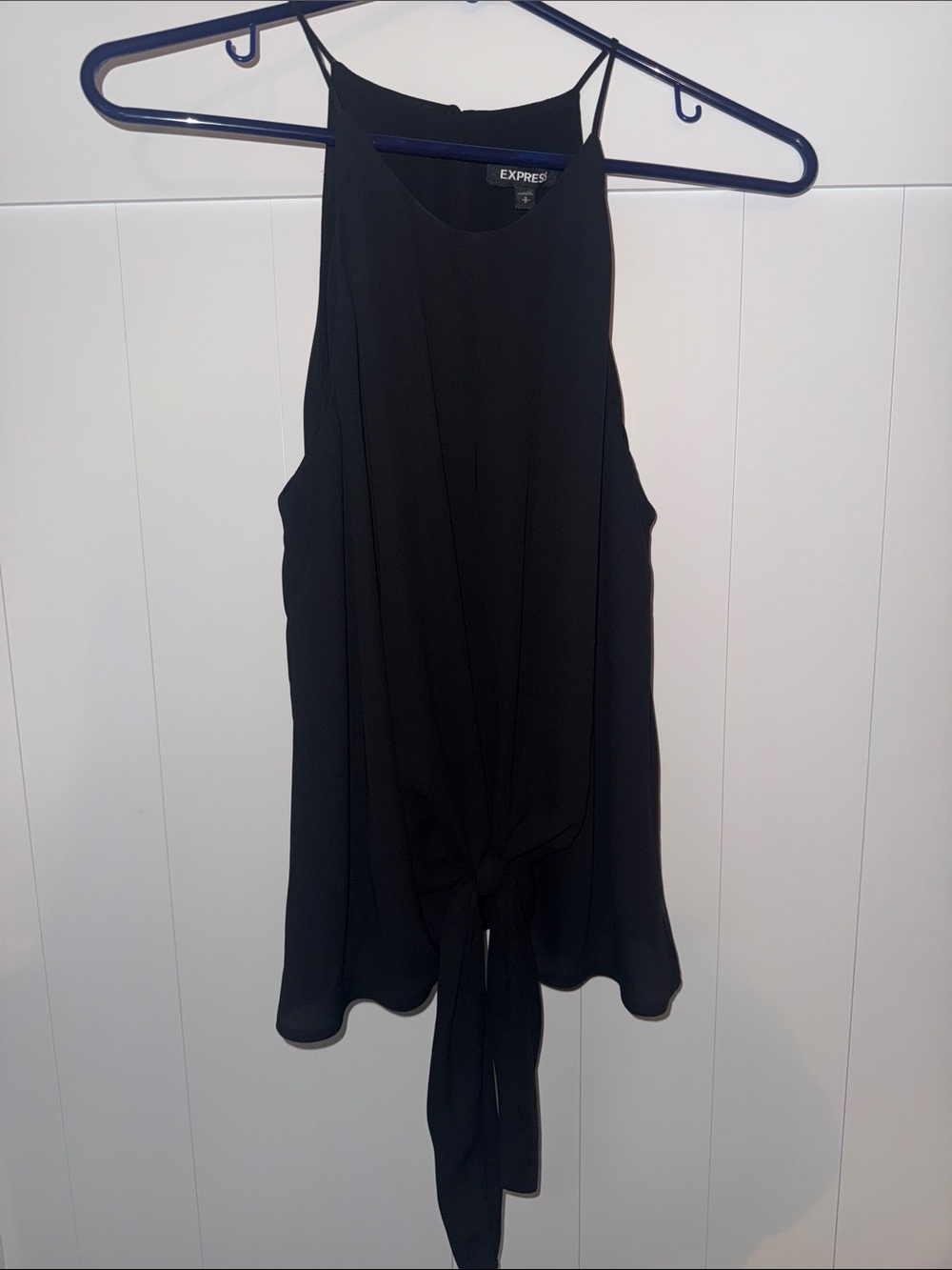 Express Black Front-Tie Dressy Tank